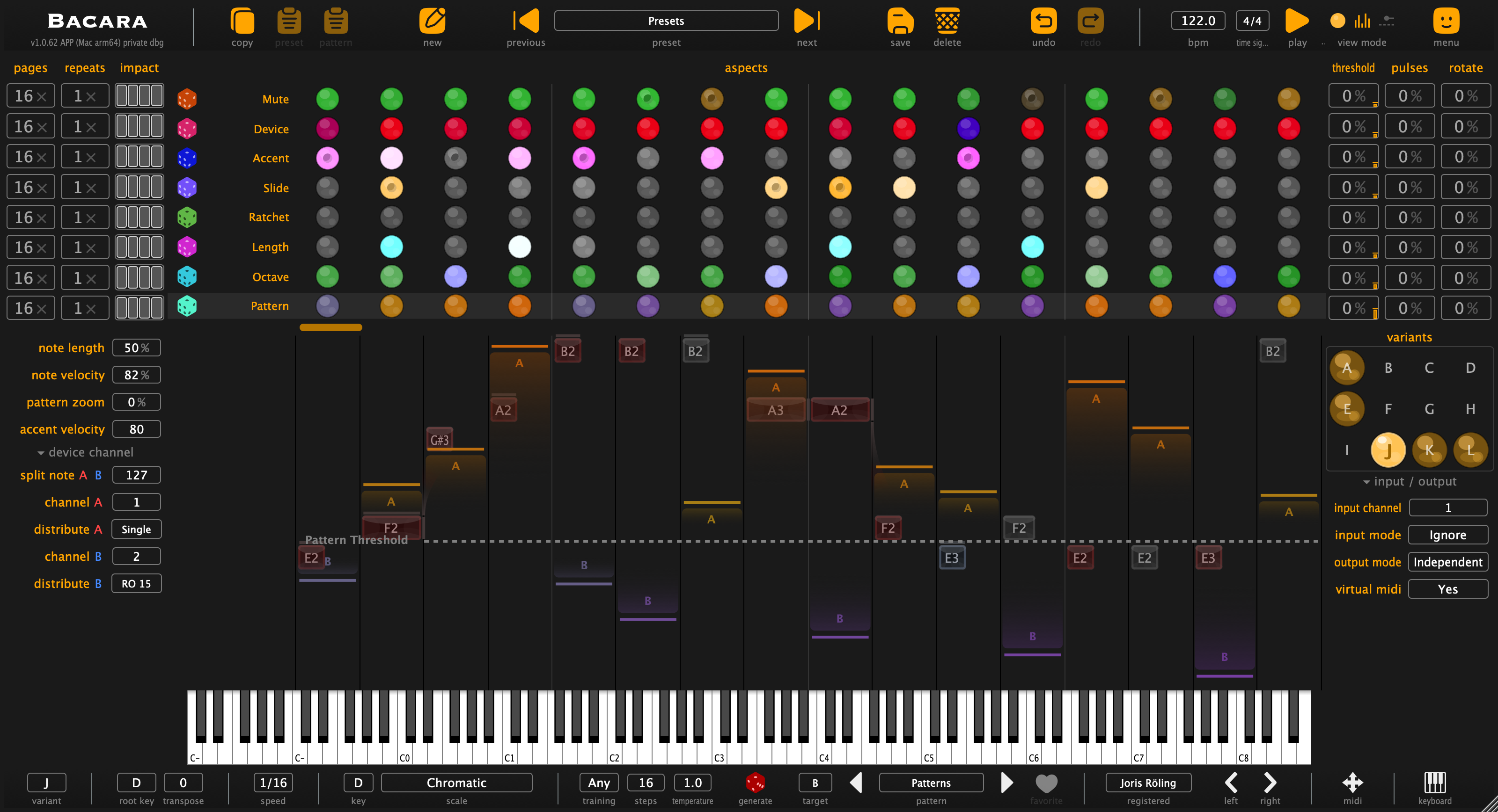 Bacara full interface