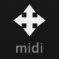 MIDI drag icon