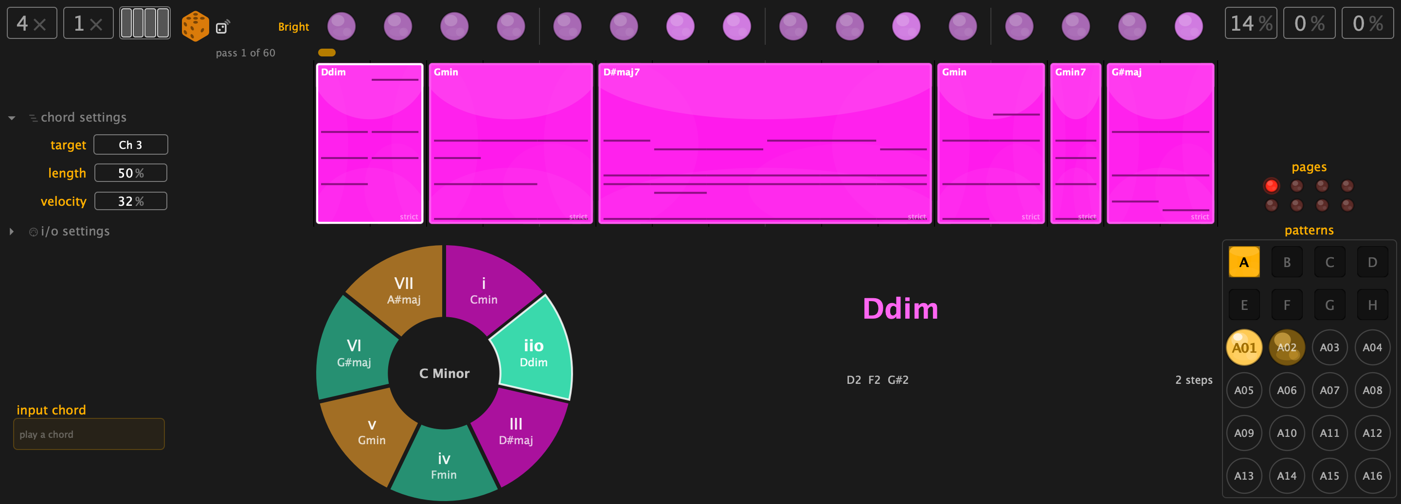 Chord sequencer