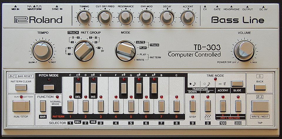 Roland TB-303 panel
